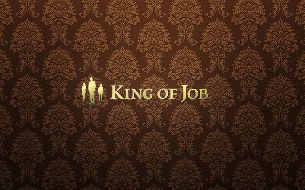 Konzeption und Gestaltung eines Logos / Wortmarke und Bildmarke für den Personaldienstleister King of Job